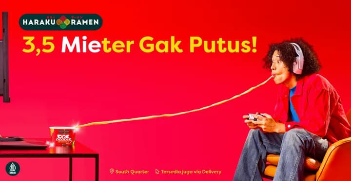 Haraku Ramen Award di Ajang MMA Smarties Indonesia 2025, Mie 3,5 Meter Tanpa Putus